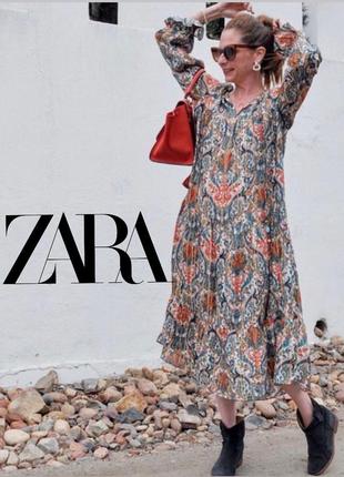 Плате в стиле бохо zara