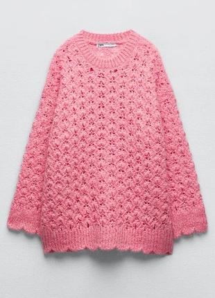 Ажурний светр zara 7