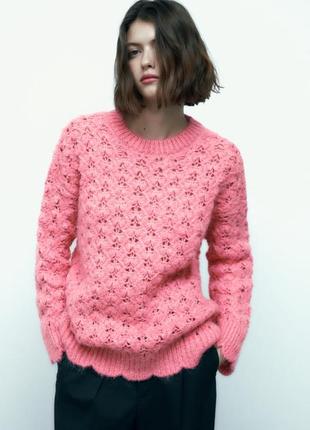 Ажурний светр zara 4
