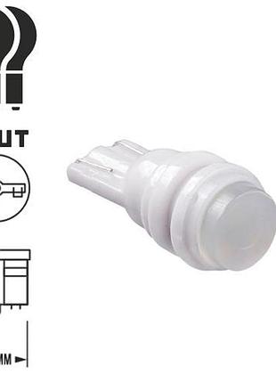 Лампа pulso/габаритна/led t10/1smd-5630/12v/0.5w/70lm white with lens