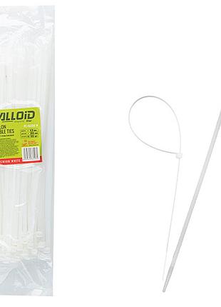 Хомут пластиковий alloid 4.8 х 300 100 шт./уп. білий