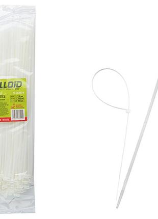 Хомут пластиковий alloid 3.6 х 300 100 шт./уп. білий