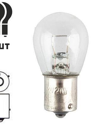 Лампа pulso/габаритна s25/bau15s/p21w 24в/21вт clear/поворот/1 конт