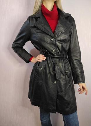 Плащ зі шкіри ягня из кожы ягненка шкіряний шкіра кожанка косуха тренч