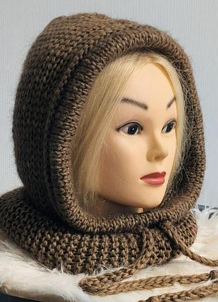 Капюшоном капор колір капучіно