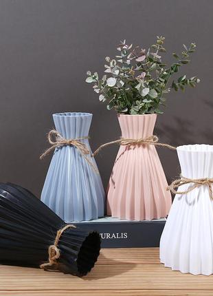 Ваза декоративная 14314 17х6 см белая