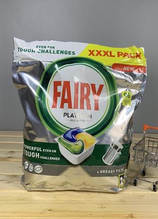Капсулы для посудомоечных машин fairy platinum all in one - 96 шт.