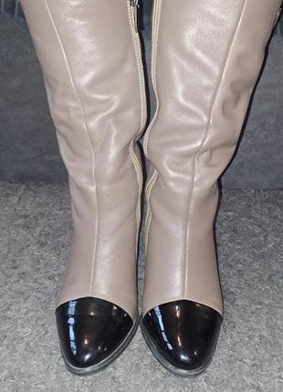 Сапоги зимние натарульная кожа