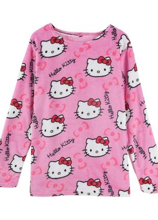 Піжамна кофта hello kitty, рожева, розмір m — затишок і стиль для сну та відпочинку