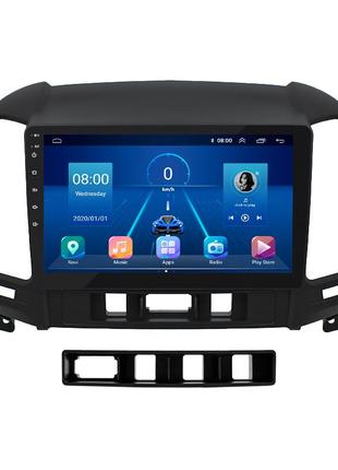 Штатна магнітола lesko для hyundai santa fe ii 2005-2010 екран 9" 4/64gb 4g wi-fi gps top