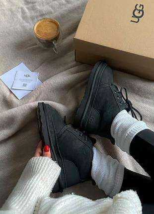 Женские угги в стиле ugg neumal black premium6 фото