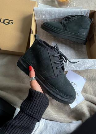 Женские угги в стиле ugg neumal black premium