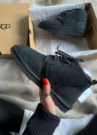 Женские угги в стиле ugg neumal black premium3 фото