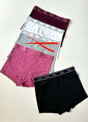 Трусики шортики victoria’s secret и pink