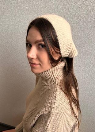 Чепець, чепчик в'язаний (на замовлення)