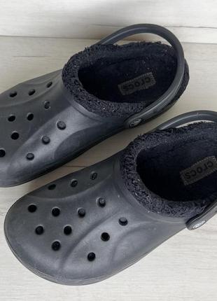 Crocs зимние утепленные кроксы сабо шлепанцы тапочки