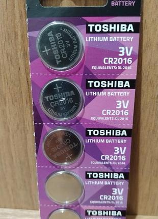 Батарея toshiba cr2016 dl2016 3v 5 шт.