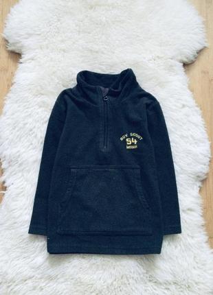 98-104 зріст. фліска, толстовка. колір коричневий. є кишені. стан ідеальний. довжина 30; пог 32; рук