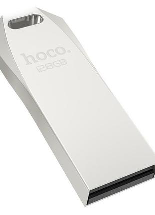 Флешка hoco usb ud4 128gb, серебристая