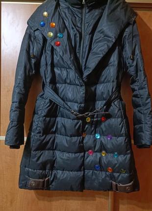 Удлиненный пуховик италия