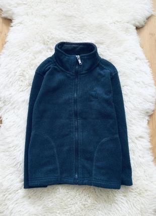 5 рок 110 зріст. фліска, толстовка на молнії. колір сірий. є кишені. стан відмінний. довжина 45; пог