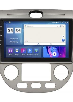 Штатна магнітола lesko для chevrolet nubira auto ac 2003-2010 екран 9" 4/64gb carplay 4g wi-fi gps prime