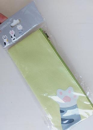 Пенал лапка для олівців ручок на блискавці, косметичка на один відділ. розмір 20х9см