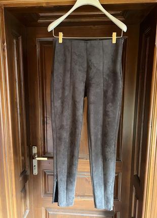 Легенси zara s/ m емо-замш стрейч