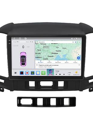 Штатна магнітола lesko для hyundai santa fe ii 2005-2010 екран 9" 4/64 qled carplay 4g wi-fi gps 360 prime