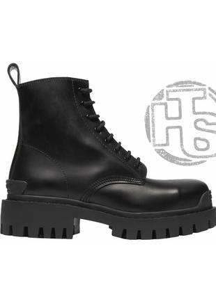 Массивные зимние бутсы balenciaga strike boots black.