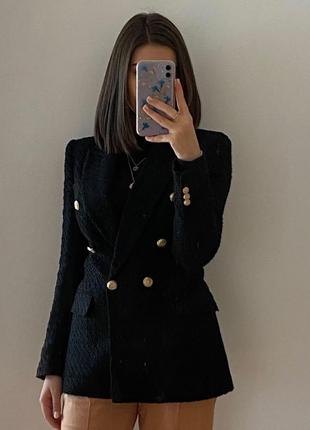 Твидовый пиджак zara 🤩
