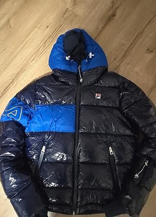 Куртка пуховик fila оригинал в стиле zara