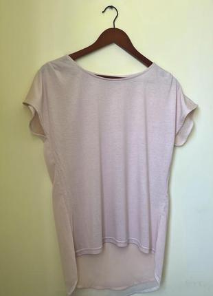 Женская элегантная футболка блуза бежевая mint &amp; berry s размера