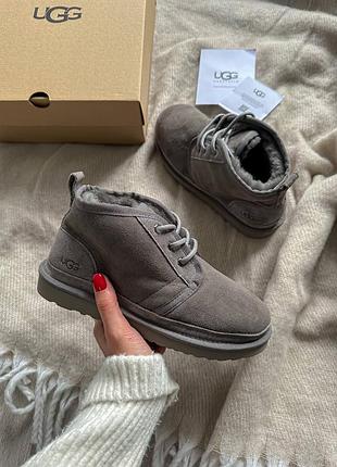 Женские угги в стиле ugg neumal grey premium