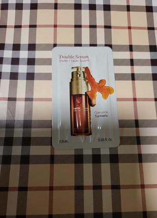 .сироватка для обличчя пробник double serum clarins, 0.9ml.