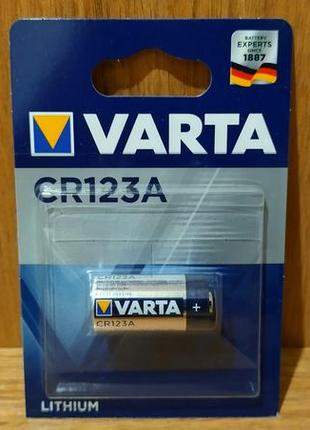 Батарея varta lithium cr123a 3v 1 шт.