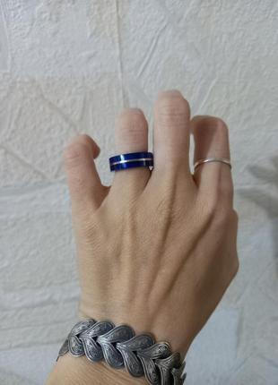 Стильное 925 серебро серебряное кольцо пластик sim
