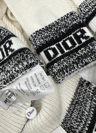 Набор в стиле christian dior шапка, шарф