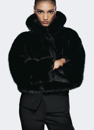 Шуба из искусственного меха zara