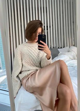 Шовкова сукня комбінація на бретелях