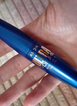 Водостійка туш для вій ultra volume avon