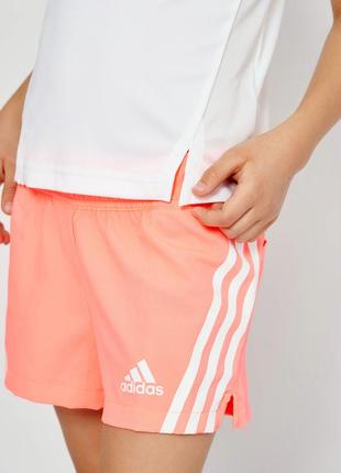 Новые детские шорты для бега adidas aeroready 3 stripes - 13-14 лет