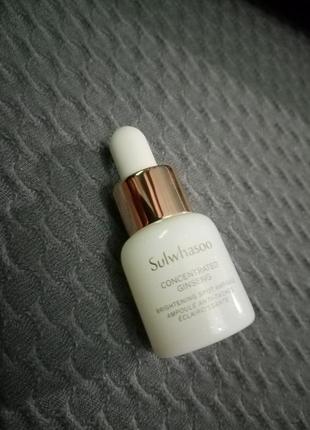 Освітлююча ампула з концентрованим женьшен sulwhasoo concentrated ginseng brightening spot ampoule4 фото