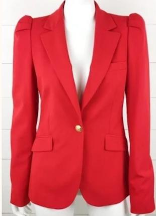 Красный пиджак, жакет zara