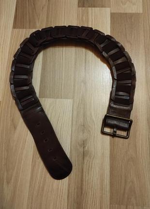 Ремень женский кожа и замша 85см.