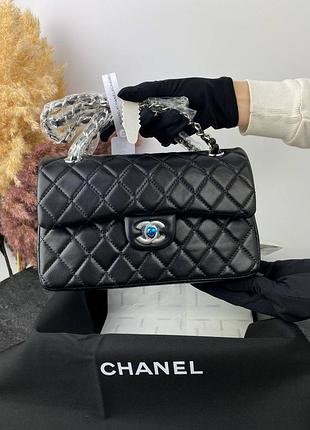 Сумка жіноча chanel black женская сумочка шанель чорна