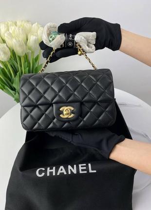 Сумка жіноча chanel black женская сумочка шанель чорна