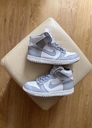 Кроссовки nike dunk high retro 2015 винтаж