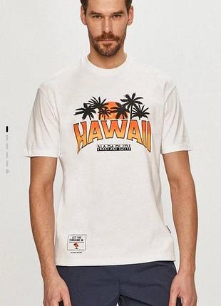 Футболка біла napapijri(hawaii)