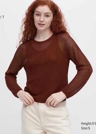 Свитер uniqlo из 3d сетки
